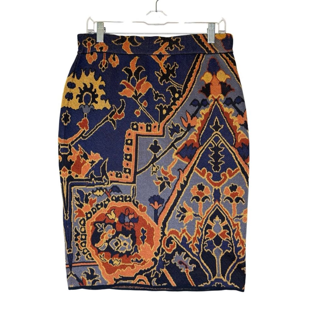 NEW Peruvian Connection Yasmin Cotton Pencil Skirt Size M Boho Chic, Retro NWT